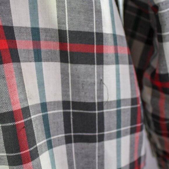 Dickies Quilted Lined Plaid Shirt Plaid Shacket Button Up Size L - Picture 3 of 7